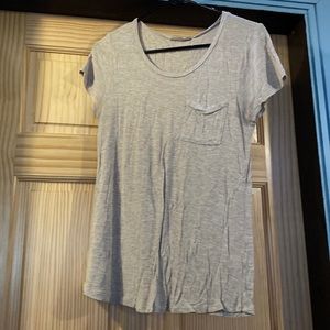 Gray basic short sleeve